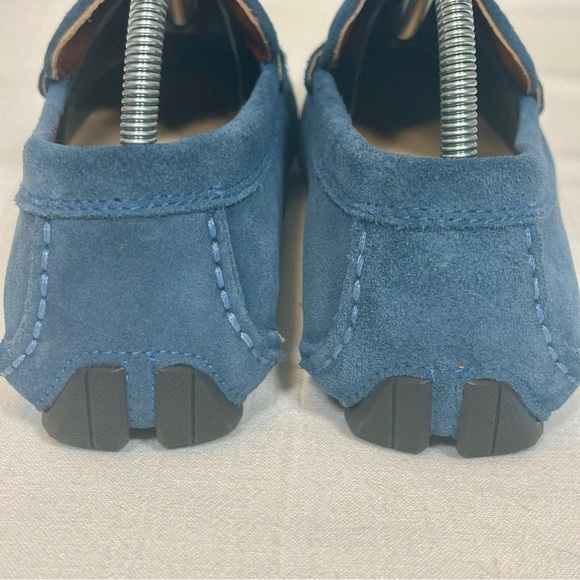 Hevias Navigator Slip-On Suede Driving Loafers Shoes-Blue-Men Size 9.5 D main image 7
